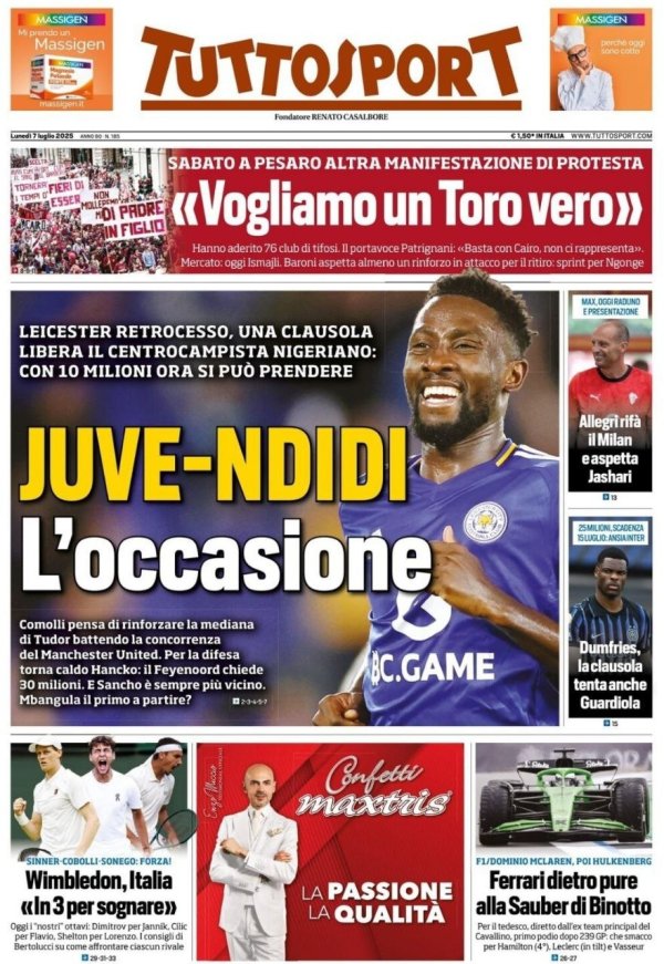 Duti: Juventus dự định giới thiệu tiền vệ Blue Fox Ndidi, với phí chấm dứt 10 triệu euro &AMP; cạnh tranh với Manchester United